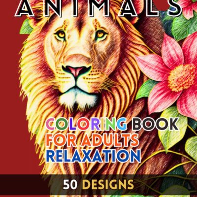 Animals Coloring Book For Adults Relaxation Small Edition